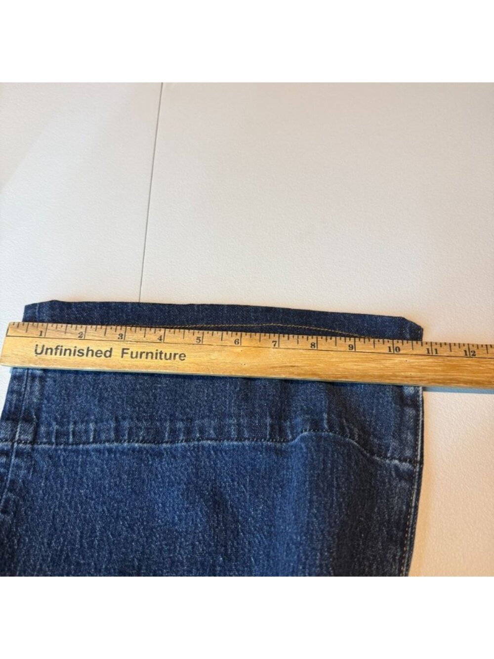 J Crew Women 32 Slim Wide Leg Jean Dark Wash Denim Minimalist Everyday Casual - Picture 11 of 12